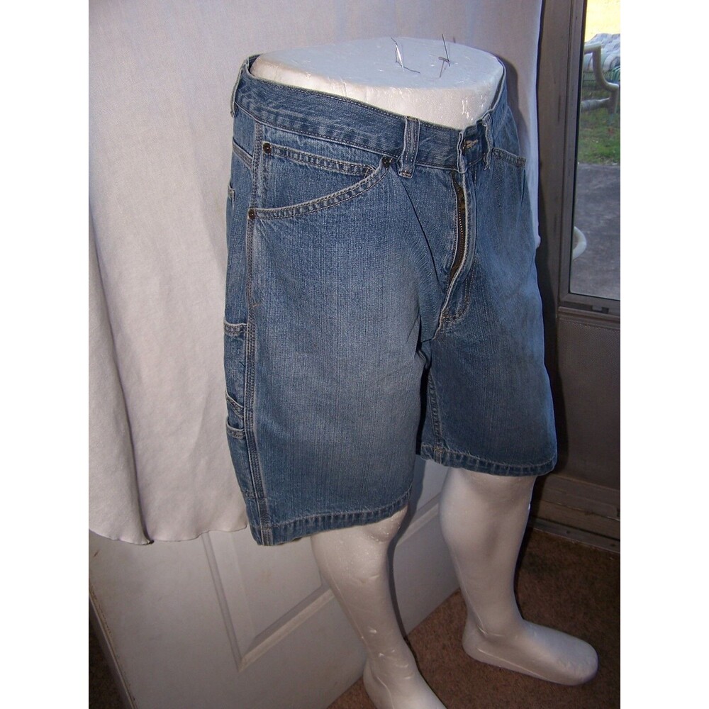 Men's Denim Shorts 34" waist Open Trails Med Washed Blue - 9" inseam - Picture 4 of 4